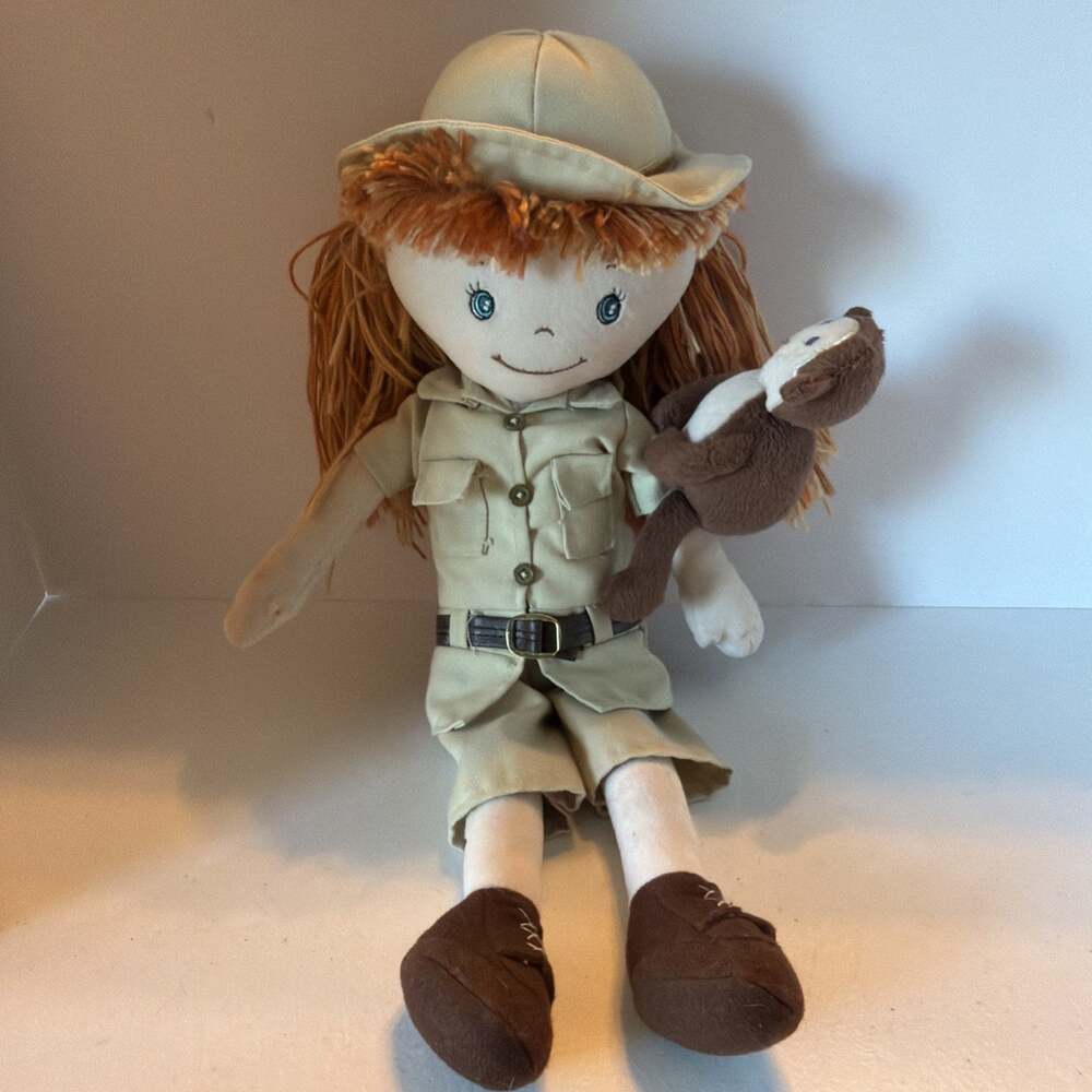FAO Zookeeper Girl Plush Toy W/monkey